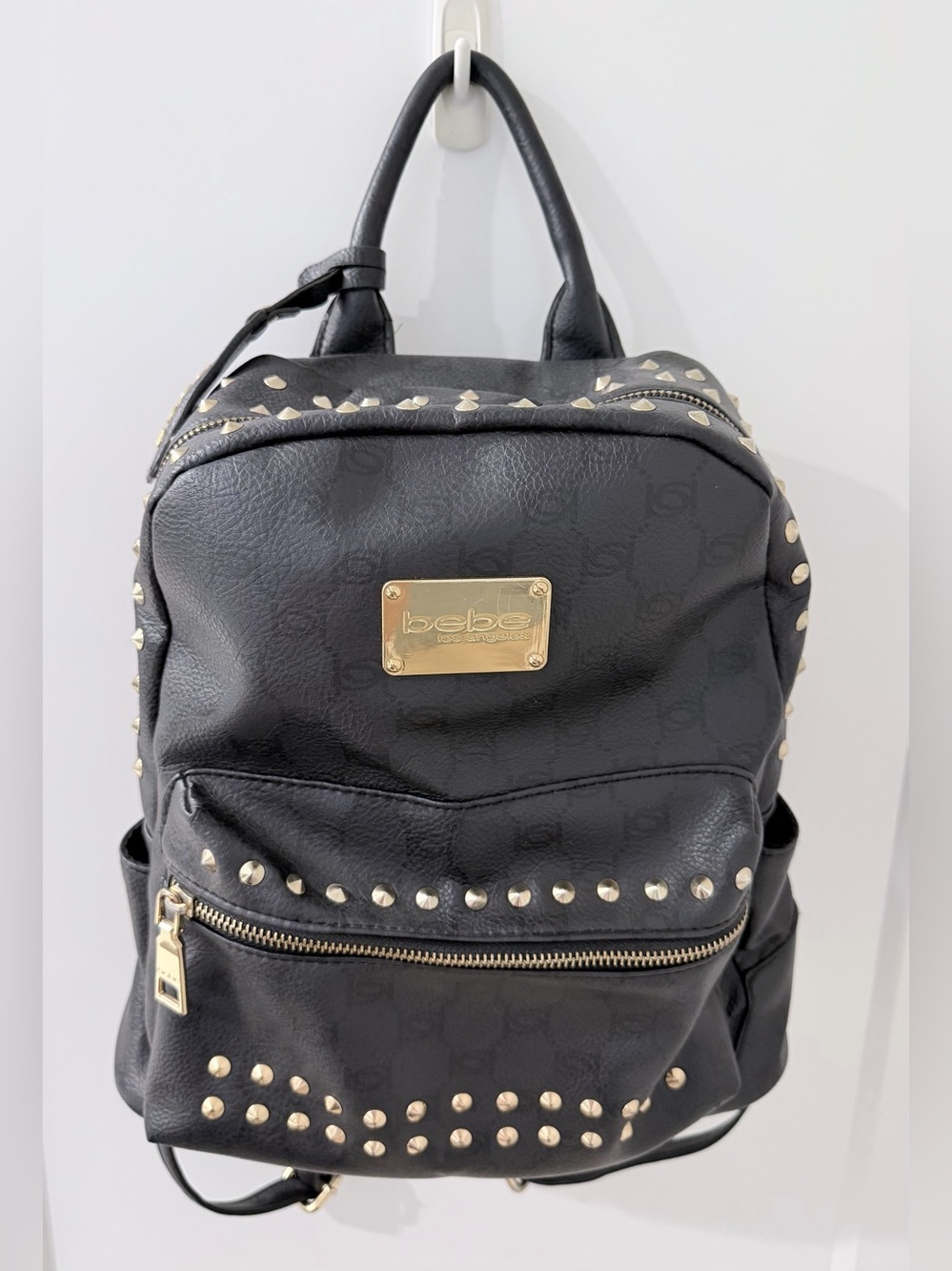 bebe Studded Mini Backpack Purse